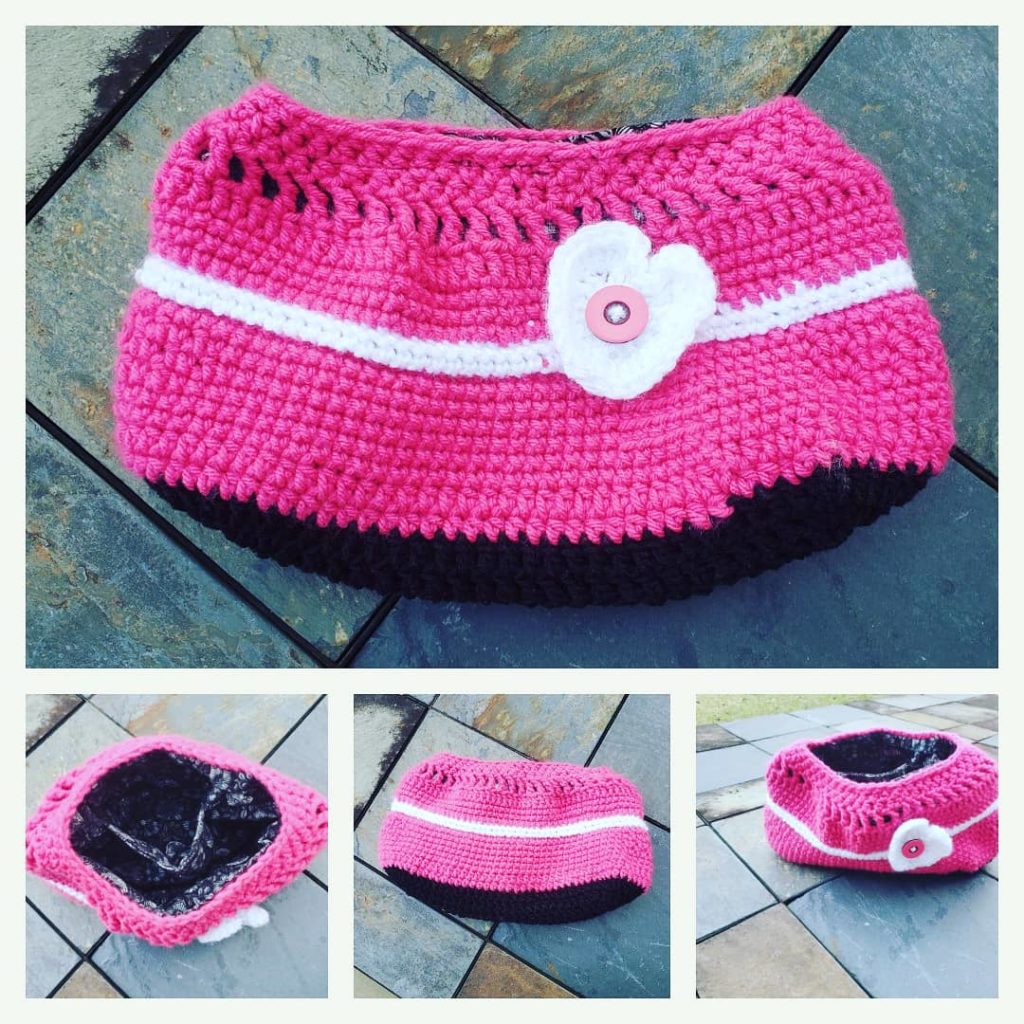 Heart Button Purse